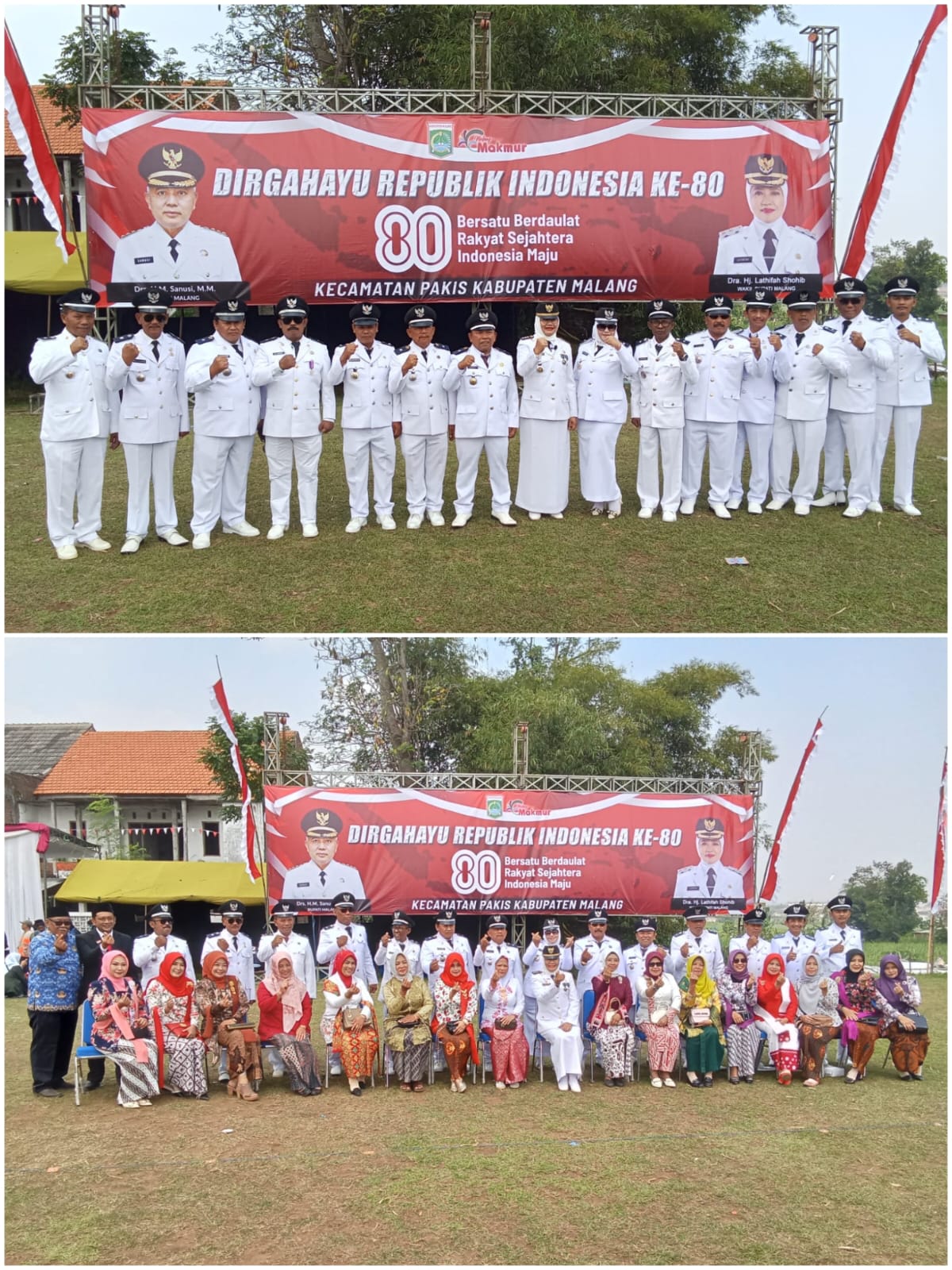 Kades Se-Kecamatan Pakis Antusias Ikuti HUT RI ke-80 "Bersatu Berdaulat Rakyat Sejahtera Indonesia Maju"